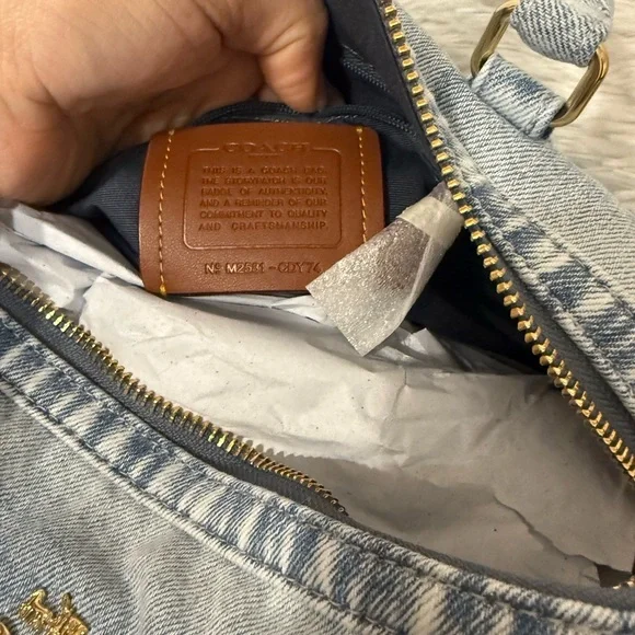 Coach Love Denim Rowan Purse NWT offers accepted - Picture 3 of 4